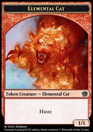 Elemental Cat (R 1/1 Haste)