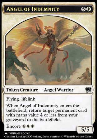 Angel of Indemnity (W 5/5 Flying, Lifelink) (Copy)