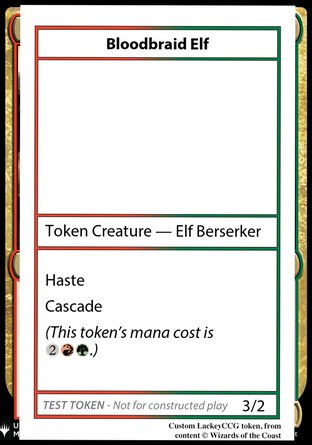 Bloodbraid Elf (RG 3/2 Haste)