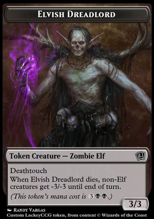 Elvish Dreadlord (B 3/3 Deathtouch)