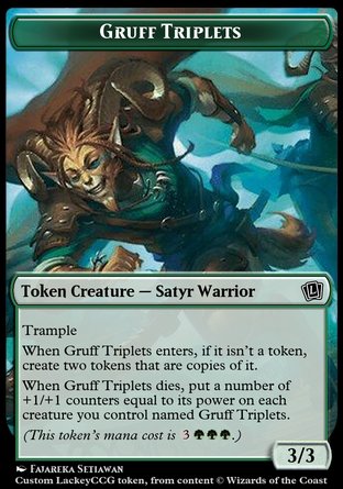 Gruff Triplets (G 3/3 Trample)