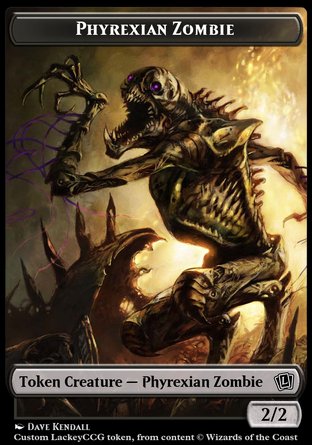 Phyrexian Zombie (B 2/2)