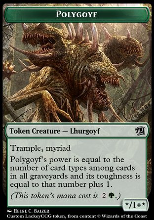 Polygoyf (G */1+* Trample, Myriad)