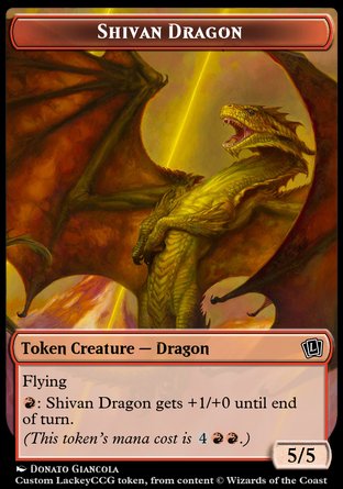 Shivan Dragon (R 5/5 Flying)