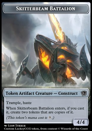 Skitterbeam Battalion (4/4 Trample, Haste)