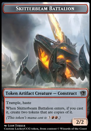 Skitterbeam Battalion (R 2/2 Trample, Haste)